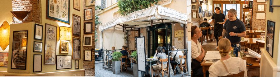 Interni ed esterni della taverna dei fori imperiali