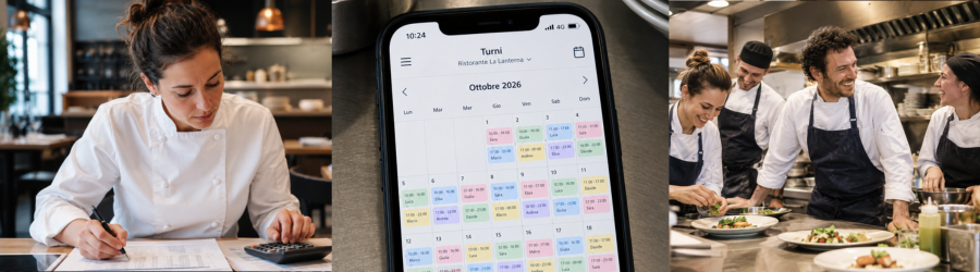 turni nella ristorazione organizzati bene